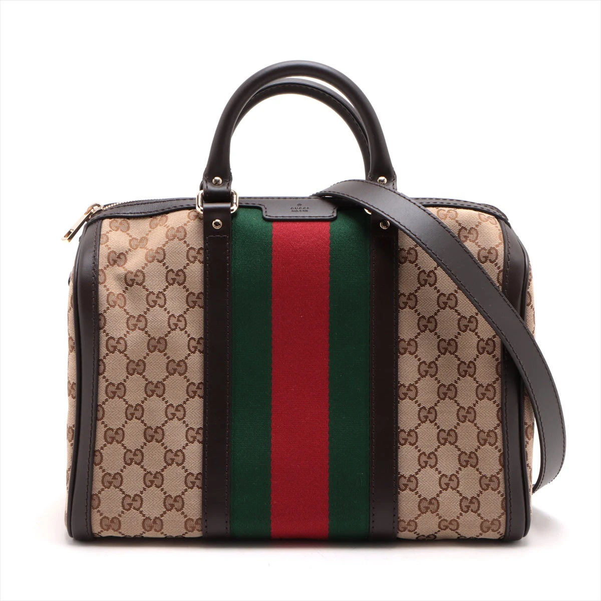 ✨美品✨GUCCI GG ボストンバッグ ハンド ブラウン レザー キャンバス ✨極美品✨GUCCI GG ボストンバッグ ハンド レザー ブラウン