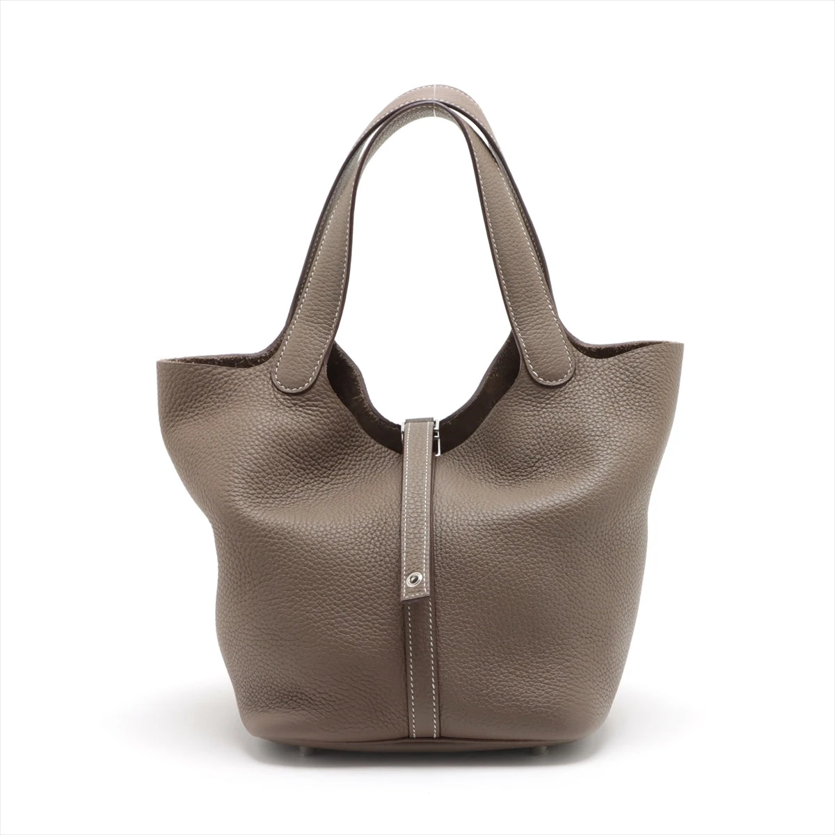 エルメス ピコタンロックMM トリヨンクレマンス エトゥープ シルバー金具 Y:2020年