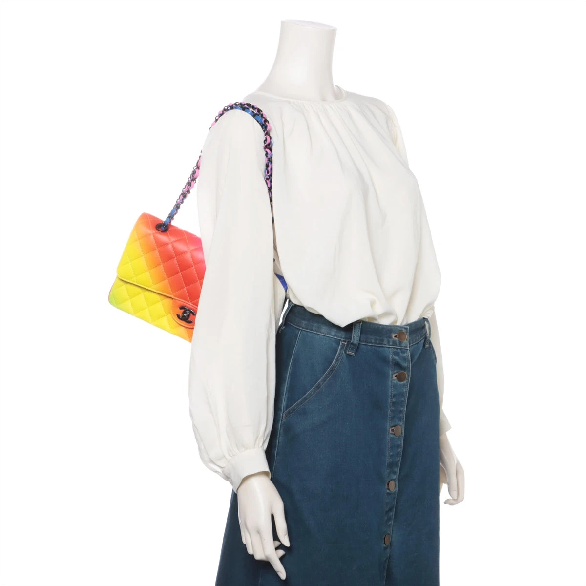 シャネル CHANEL マトラッセ ダブルフラップ ダブルチェーン ラムレザー CHANEL シャネル マトラッセ23 ラムスキン ダブルフラップ