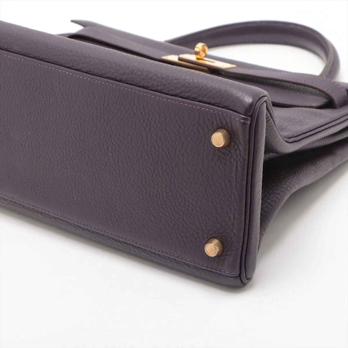 エルメス ケリー32 トゴ カシス ゴールド金具 □F:2002年 ターンロック