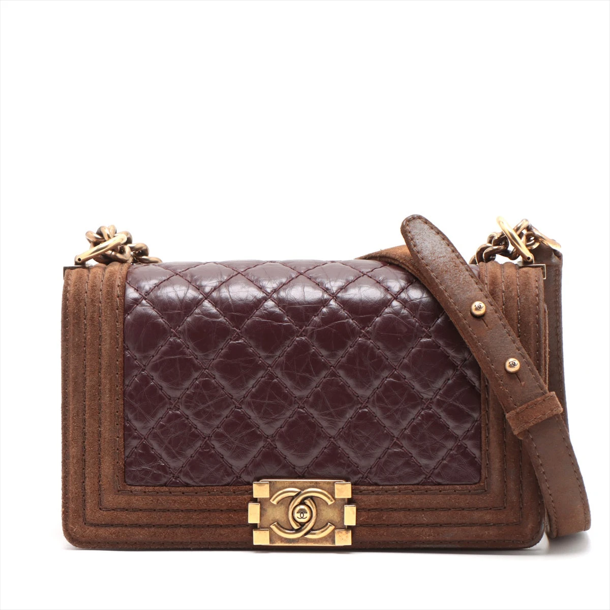 CHANEL ブラウン スエード ショルダーバッグ CHANEL ブラウン スエード ショルダーバッグ 【公式通販】