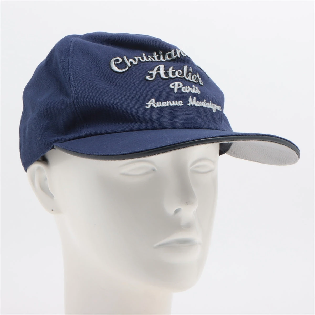 ディオール キャップ コットン ブルー スレ AP056651｜中古