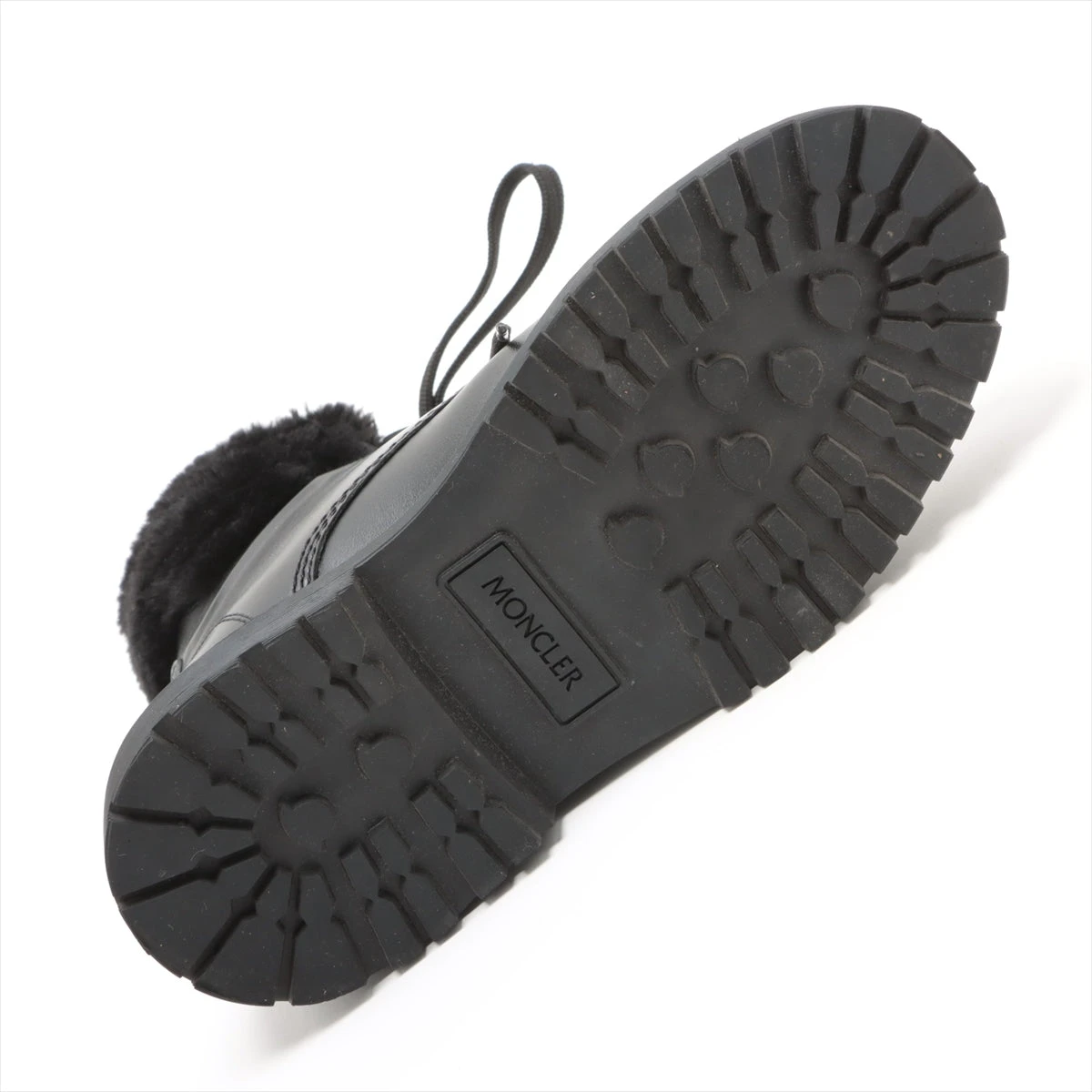 MONCLER ★ レザーショートブーツ モンクレール レザー×スエード ショートブーツ 36 レディース
