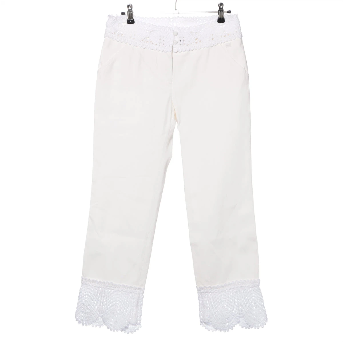 CHANEL　シルクパンツ 中古・古着通販】CHANEL (シャネル) シルクサイドジップパンツ