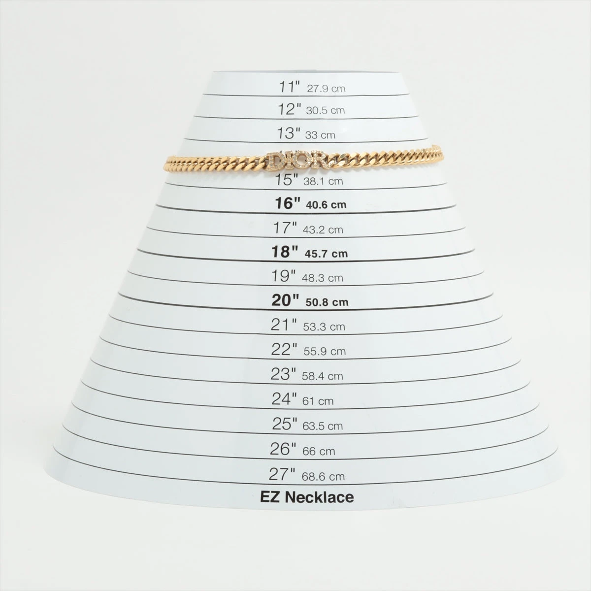 ◇ディオール◇GP×ラインストーン/DIOR/チェーンリンク/ネックレス ディオール DIOR チェーンリンク ネックレス ネックレス GP