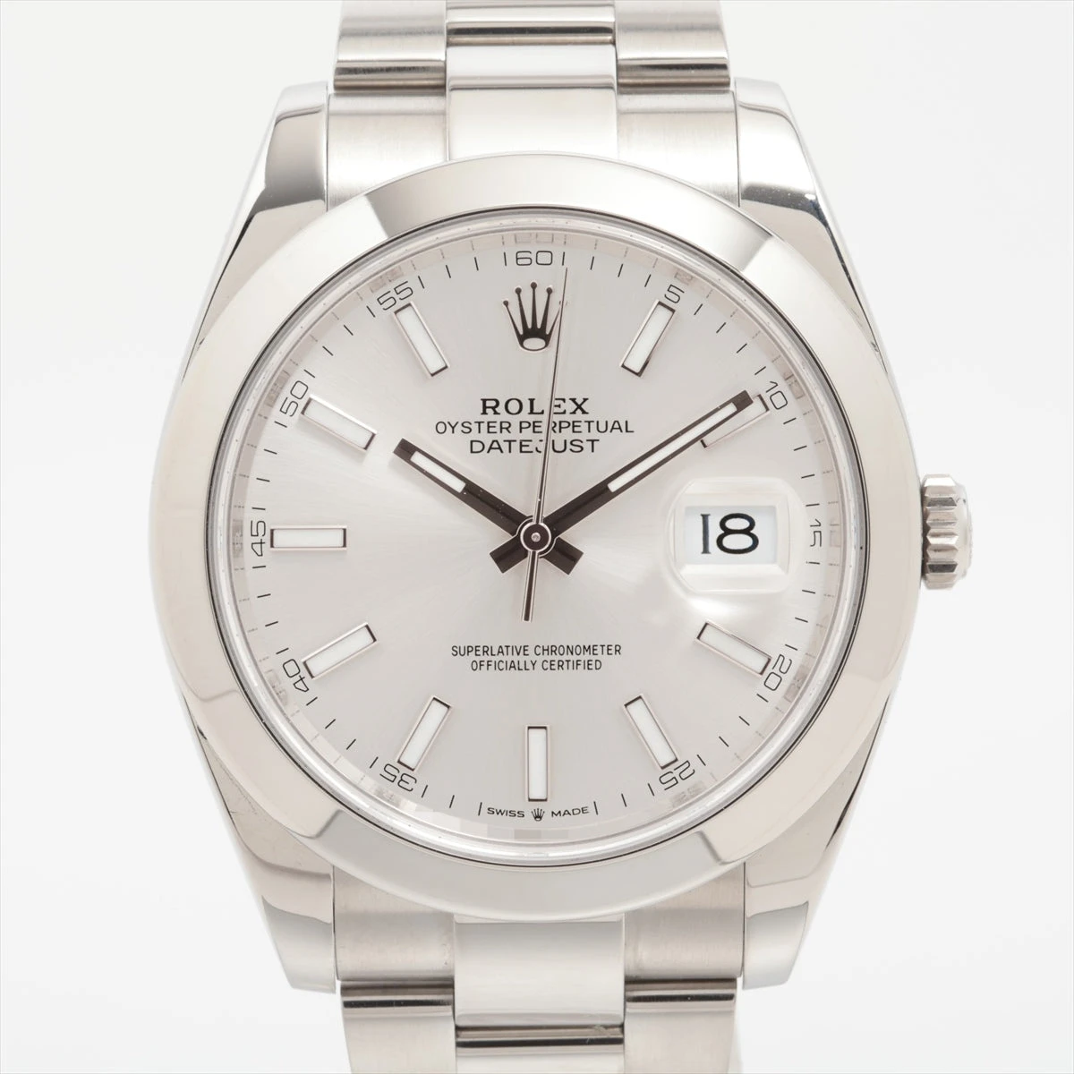 ロレックス デイトジャスト 126300 SS AT シルバー文字盤 あまりごま2