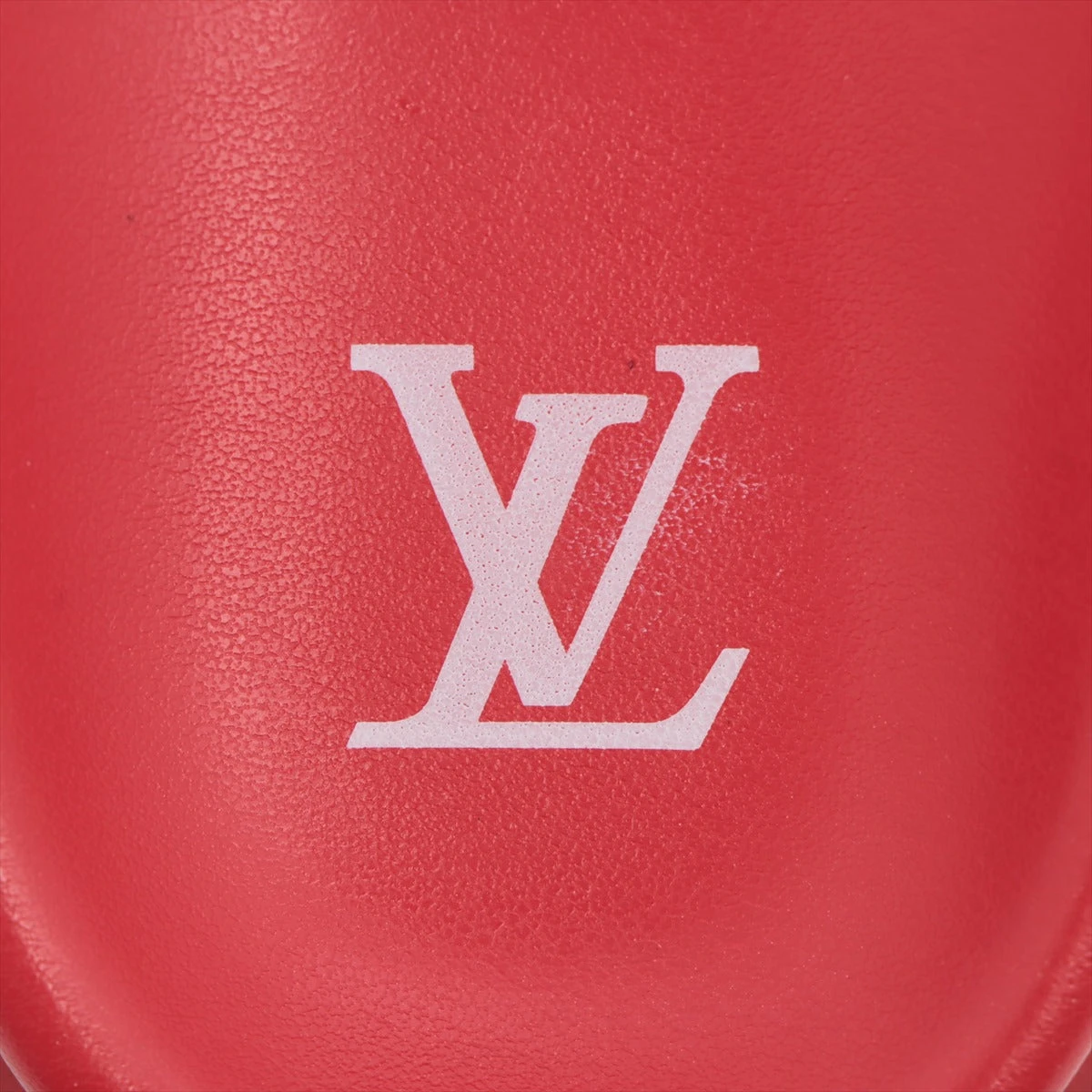 【希少】LOUISVUITTON/LVロゴ/サンダル/23.5/美品 オレンジ 2023春夏人気上昇中❤️ルイヴィトン サンダル 人気 レディース