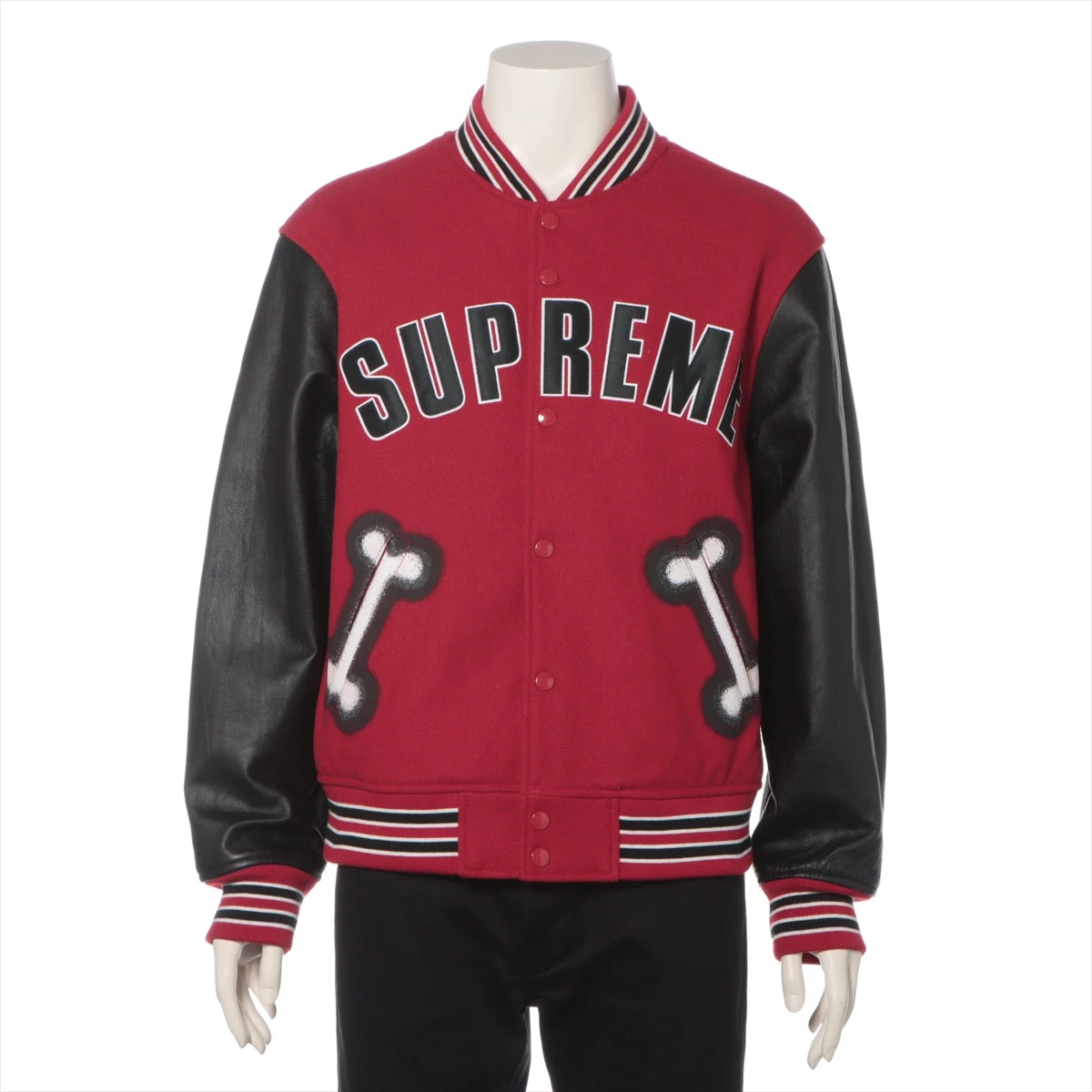 Supreme bone varsity jacket シュプリーム ブルゾン スタジャン