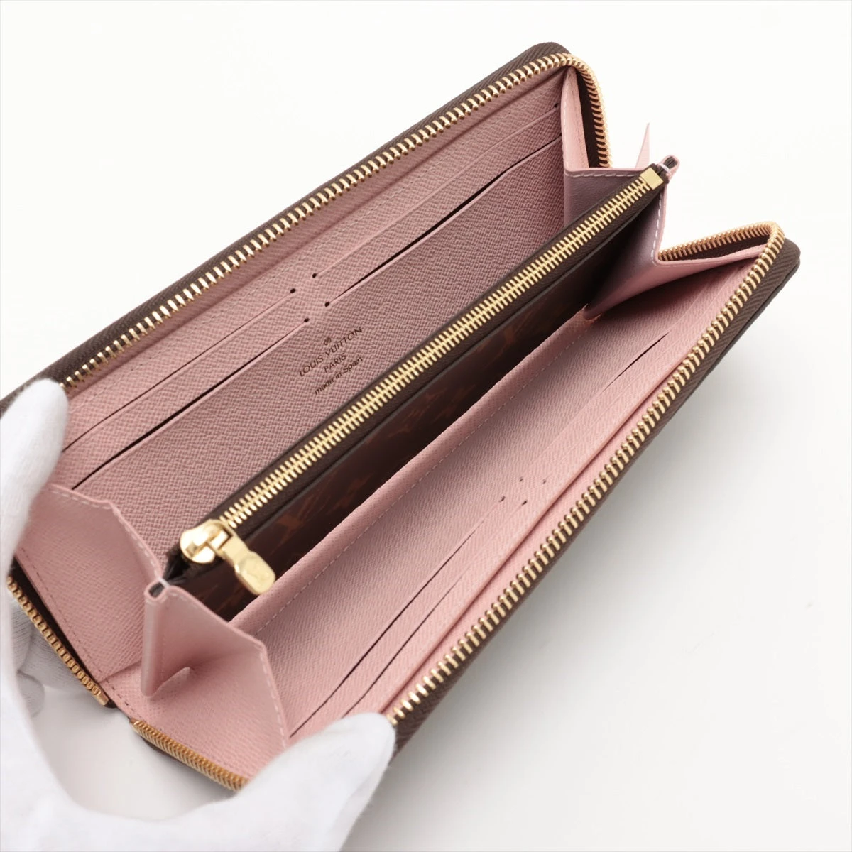 ヴィトン モノグラム ポルトフォイユクレマンス M61298 ローズバレ