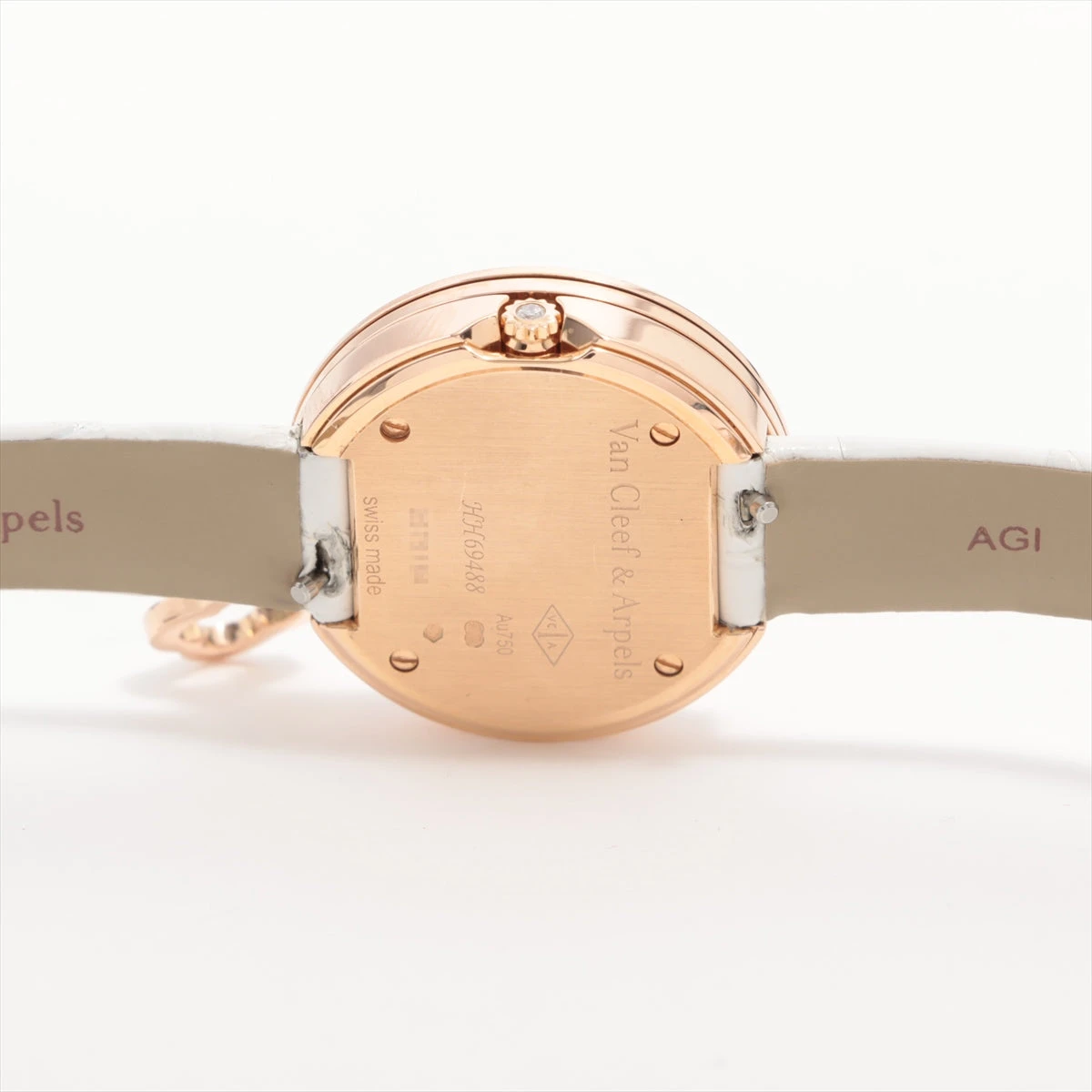ヴァンクリーフ&アーペル チャームウォッチ VCAR029800 PG×革 QZ