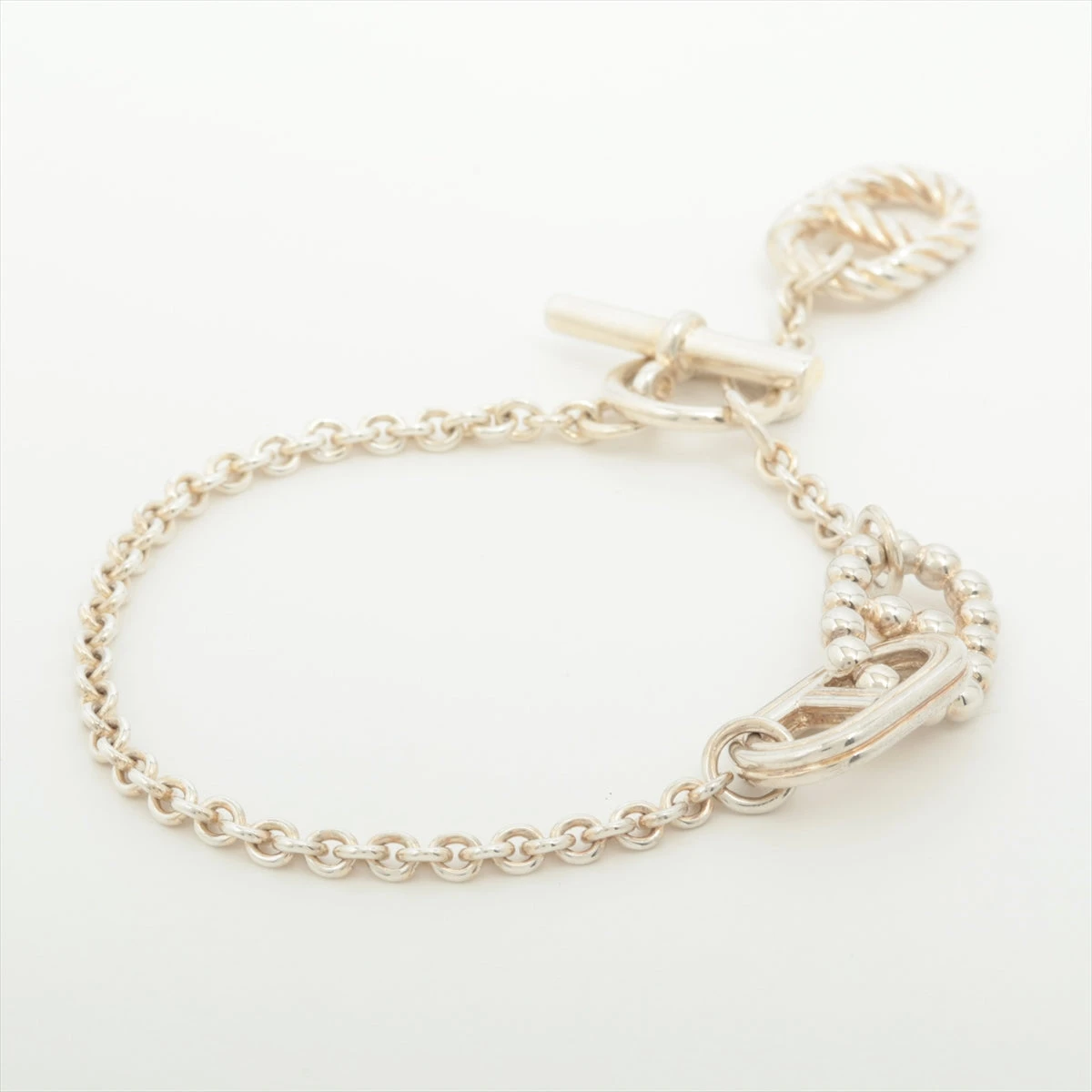 エルメス シェーヌダンクル パラードPM ブレスレット 925 13.6g 