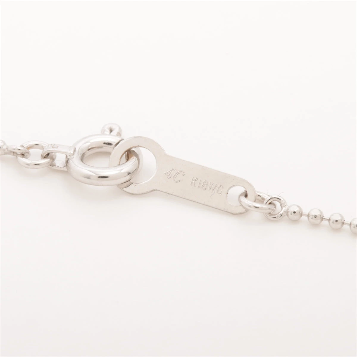 k18WG アンクレット 4℃ アンクレット K18WG 1.6g A1935219｜中古ブランド品