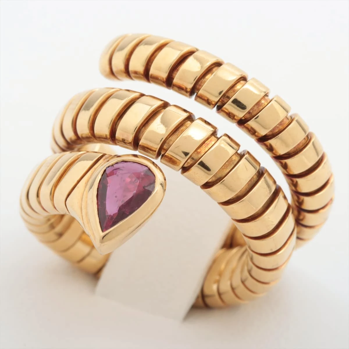 Q2655 ブルガリ #50.5 10号 オニキス トゥボガスリング　指輪 Q2655 ブルガリ #50.5 10号 オニキス トゥボガスリング 指輪 ブルガリ