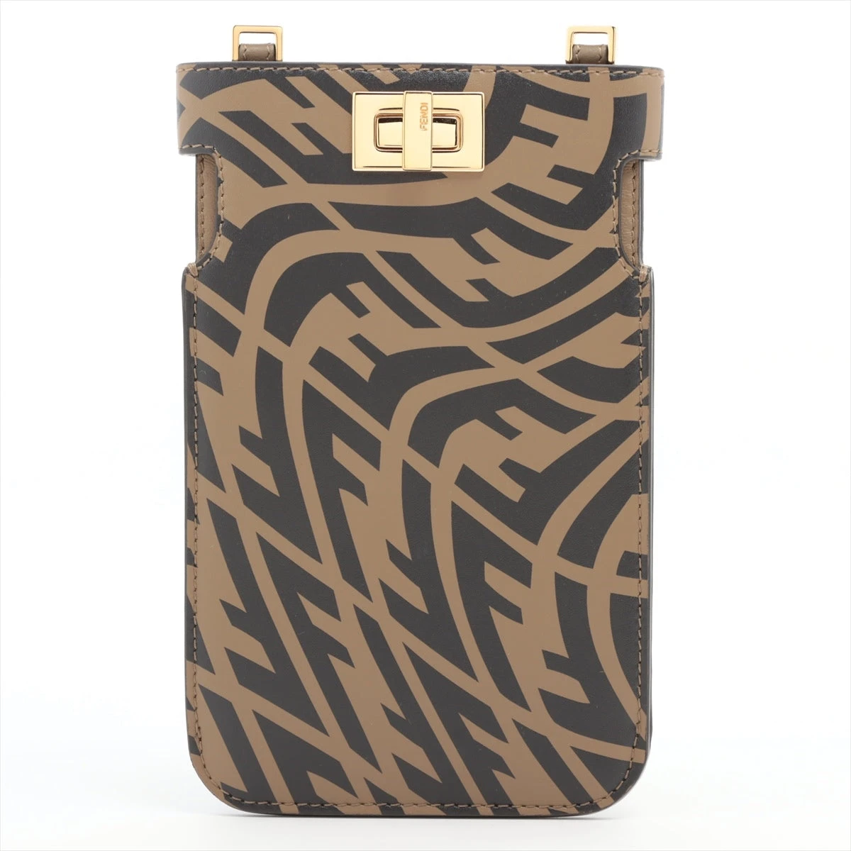 ズッカ　FENDI　フェンディ　ブラウン　ブラック　小物入れ　ポーチ FENDI フェンディ ポーチ バニティバッグ 化粧ポーチ マルチ