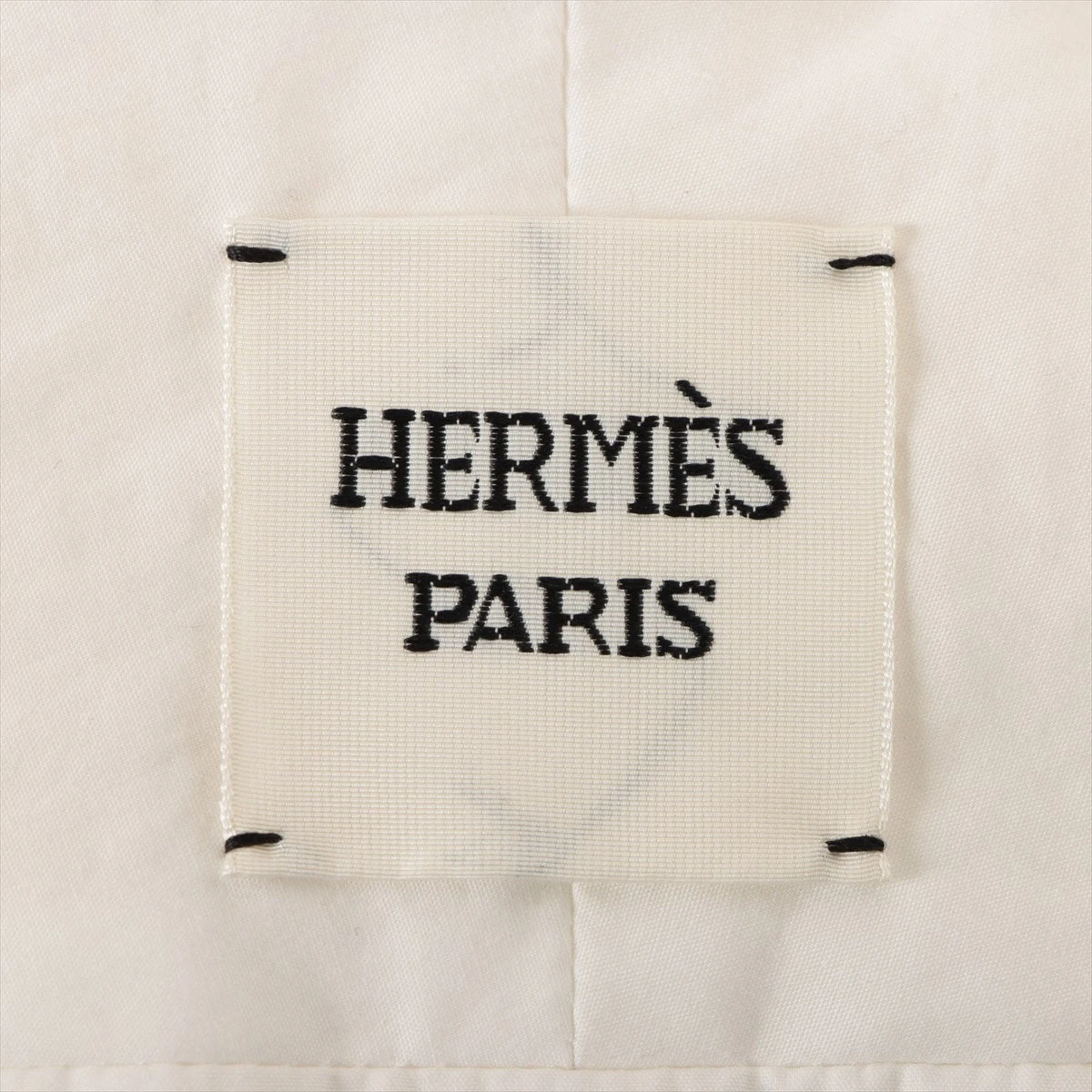 【洗練された都会スタイル】HERMES コットンブルゾン ホワイト エルメス コットン×ポリエステル×ビスコース ブルゾン 38
