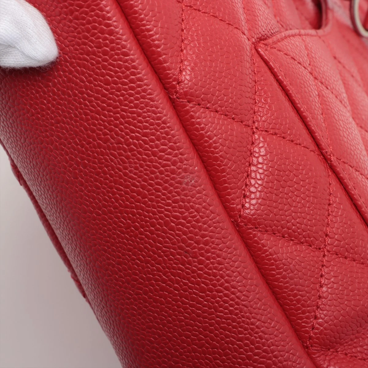 シャネル トートバッグ キャビアスキン レッド シャネル CHANEL 復刻トート トートバッグ キャビアスキン