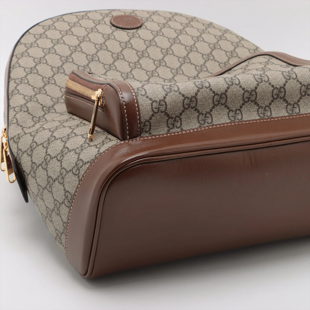 グッチ インターロッキングG PVC×レザー バックパック/リュック