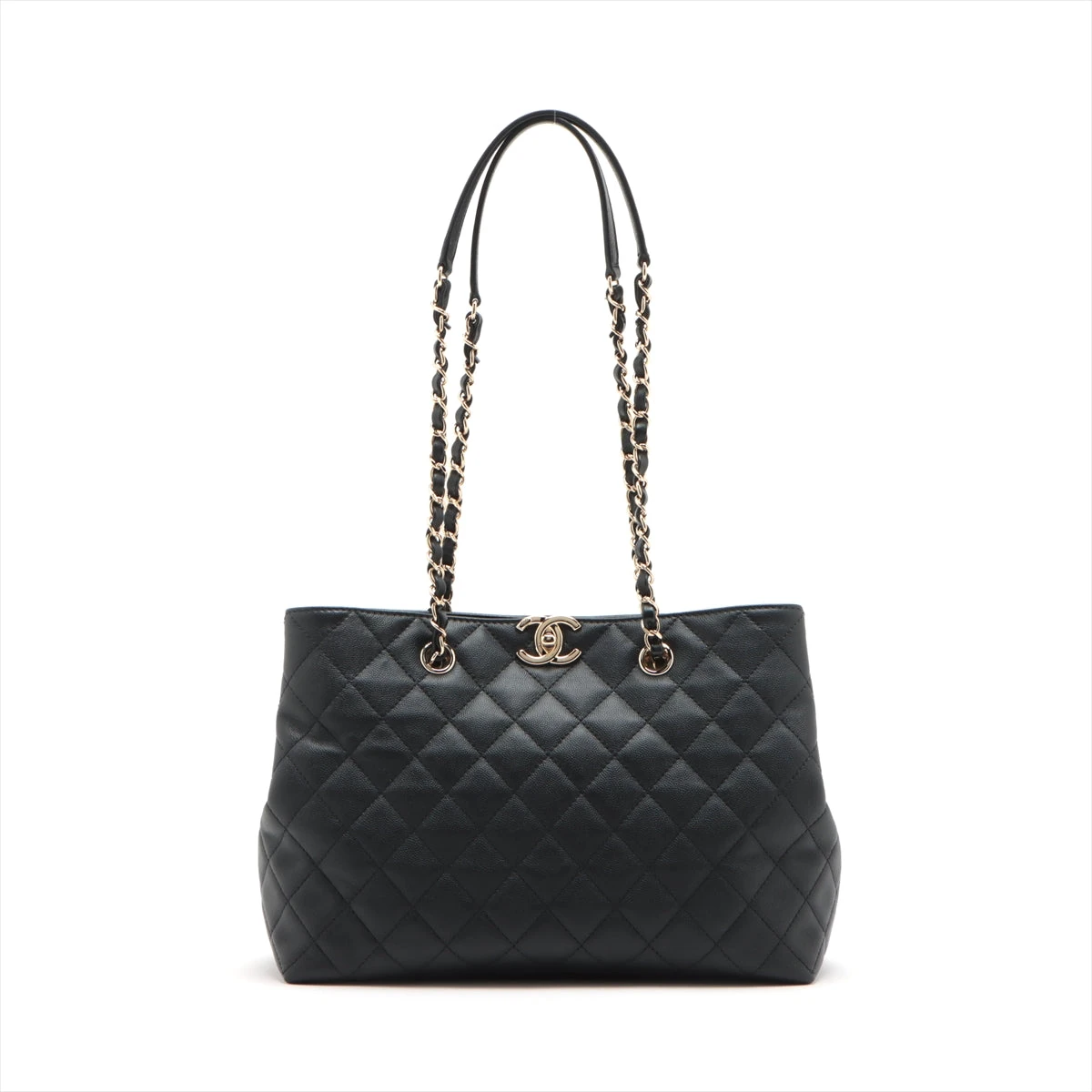 シャネル マトラッセ キャビアスキン チェーントートバッグ