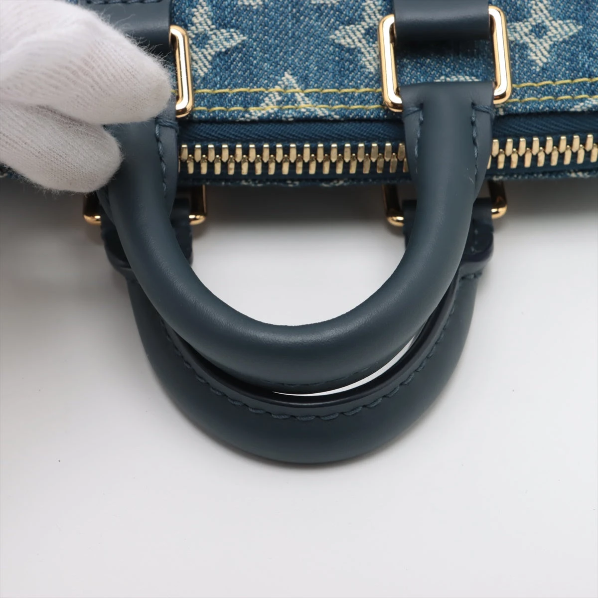 ヴィトン×NIGO モノグラム・デニム×トリヨン キーポルXS ブルー
