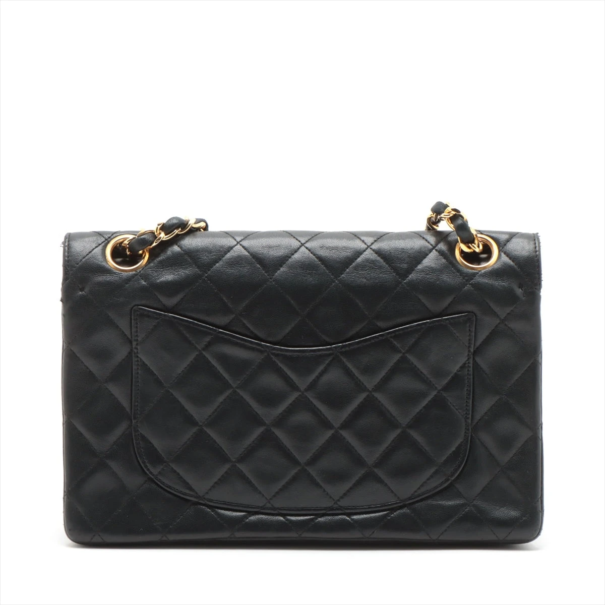 CHANEL マトラッセ ダブルフラップ ラムスキン ブラック ゴールド金具 シャネル マトラッセ25 ラムスキン ダブルフラップ ダブル