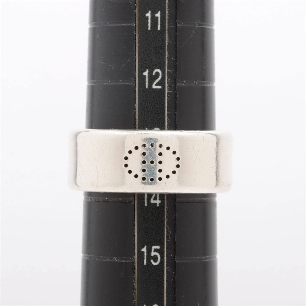 エルメス　エクリプス　リュバン　パンチング　シルバー マネークリップ 925 エルメス エクリプス リュバン リング 54 925 9.5g シルバー キズ スレ