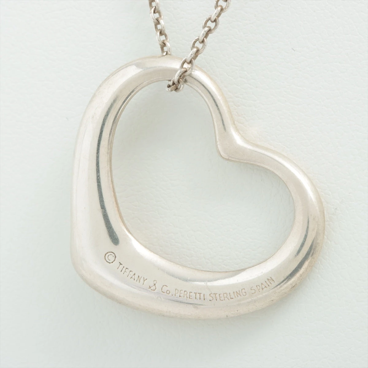 美品 ティファニー ネックレス オープンハート XS シルバー 925 ミニ 美品 ティファニー ネックレス ミニオープンハート XS シルバー 925