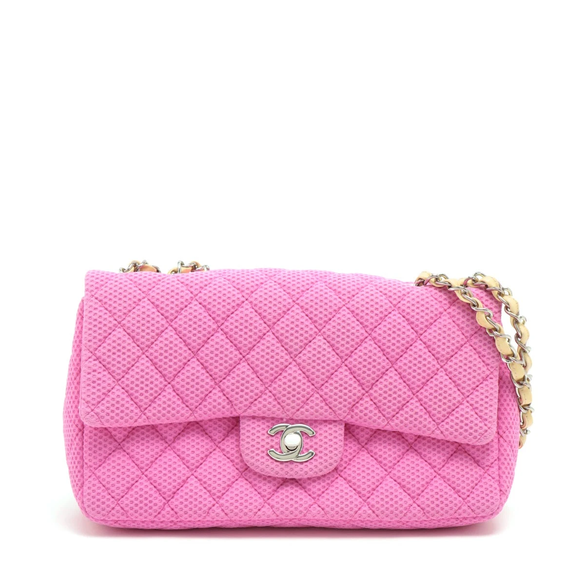 CHANEL ピンク レザー チェーンバッグ 楽天市場】CHANEL シャネル ハーフココマーク シングルフラップ
