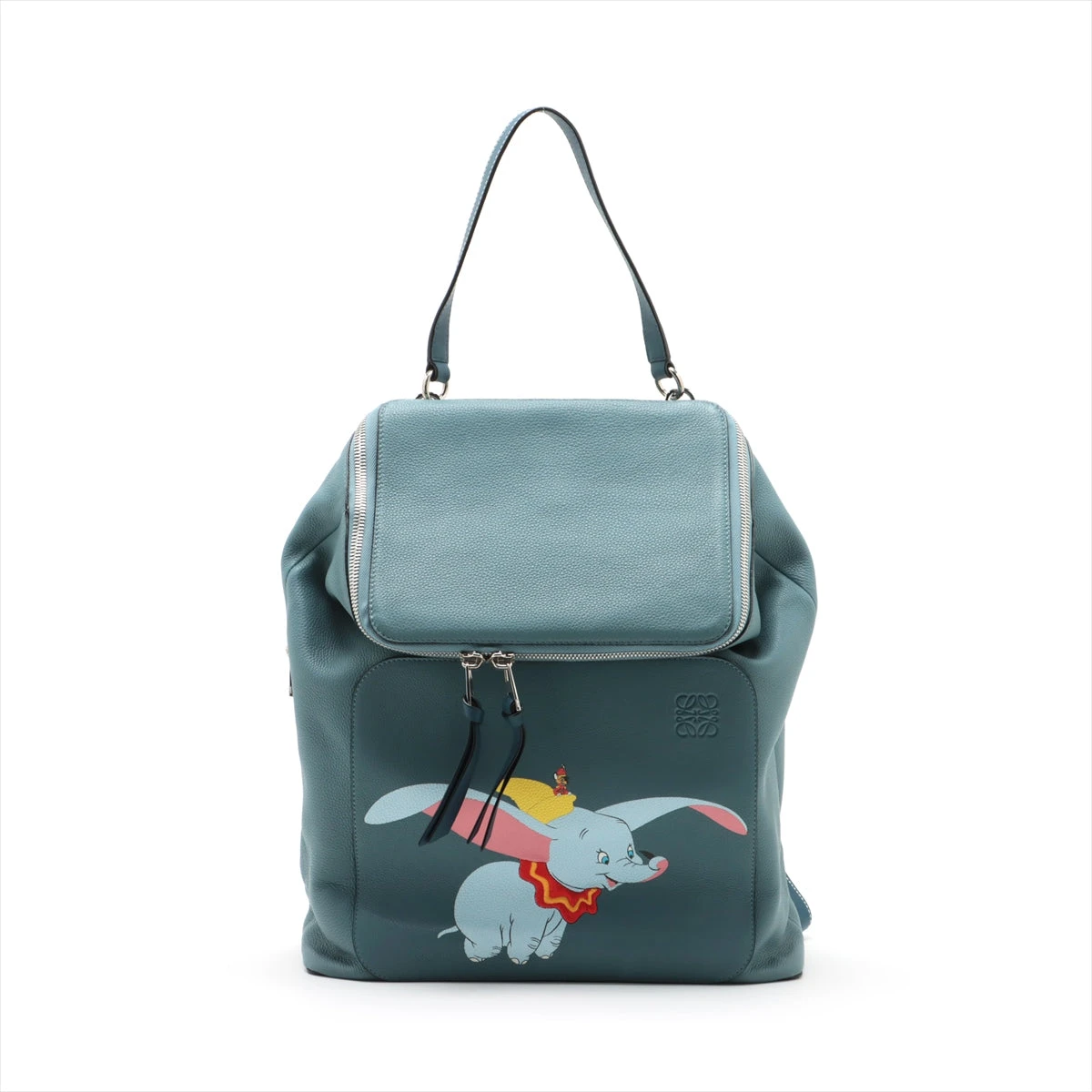 ロエベ×ディズニー ゴヤ レザー バックパック/リュック ブルー