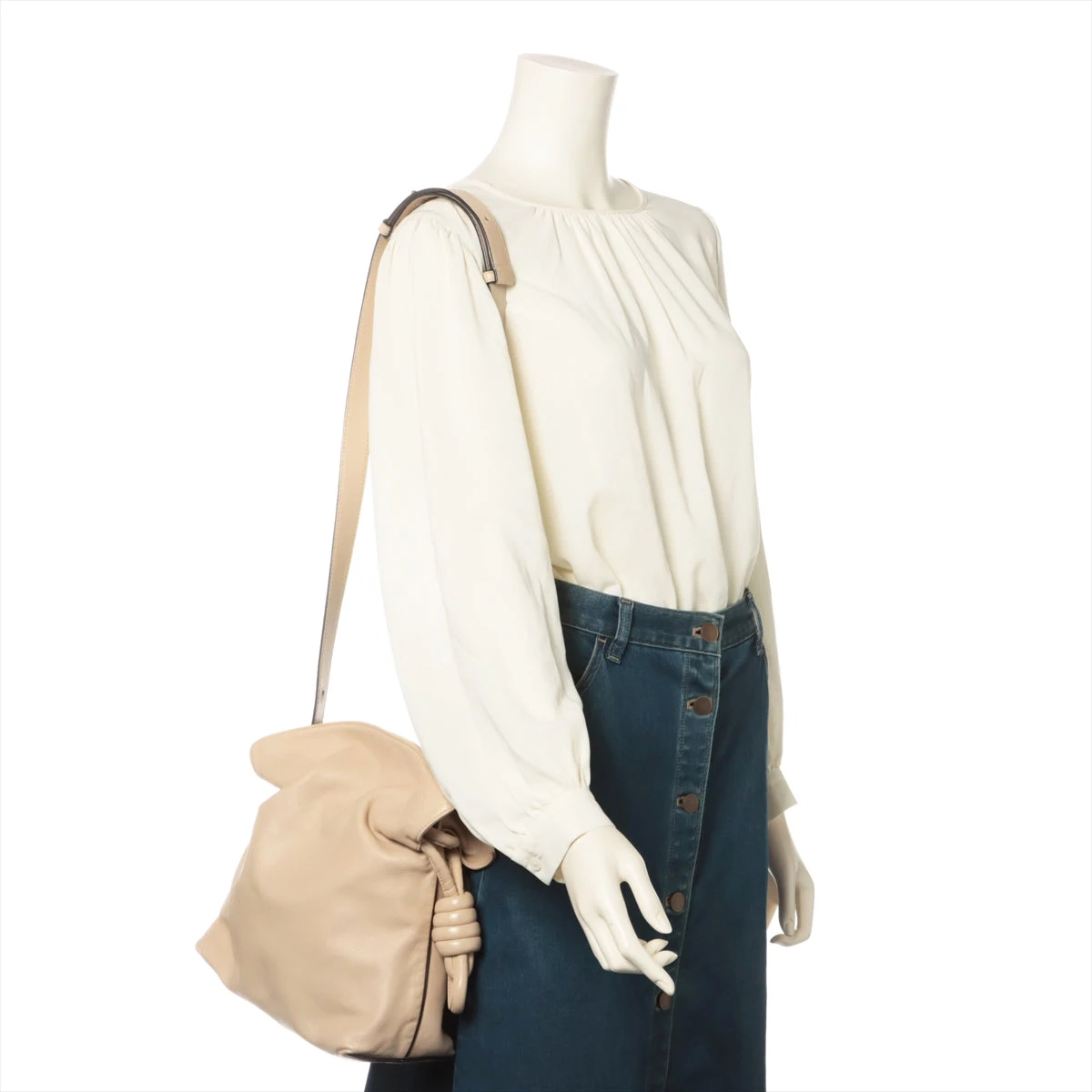LOEWE ロエベ フラメンコクラッチ XL ブランドオフ レザー