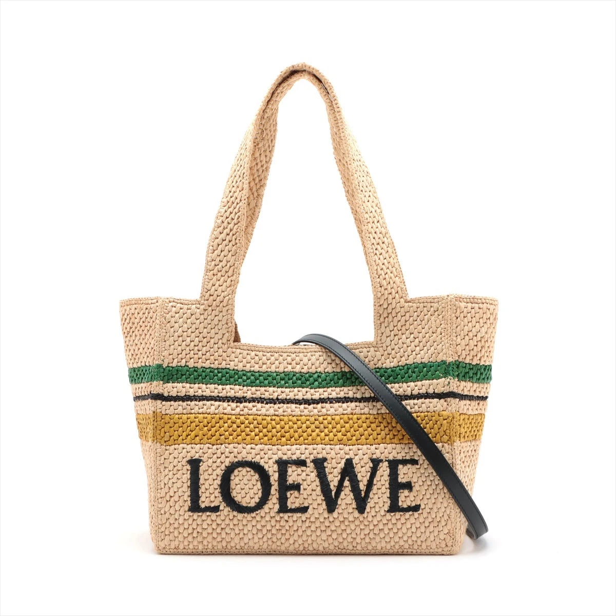 ★ LOEWE★ FONT Rafia かごバッグ【完売前に!】多色 ロエベ ストライプ ロエベフォント ミディアム ラフィア カゴ
