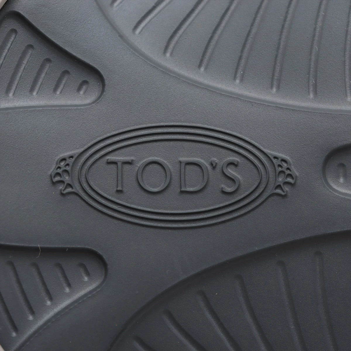 トッズ ニット×レザー スニーカー 8 メンズ グリーン×ブラウン