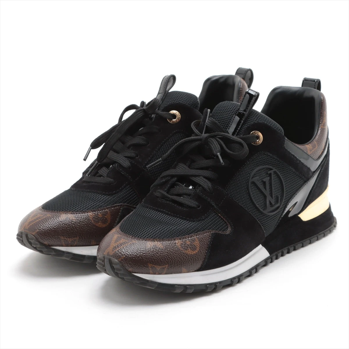 新品‼️ ルイヴィトン　ランアウェイライン レザー×メッシュ スニーカー ヴィトン ランアウェイライン 22年 メッシュ×レザー スニーカー 40.5