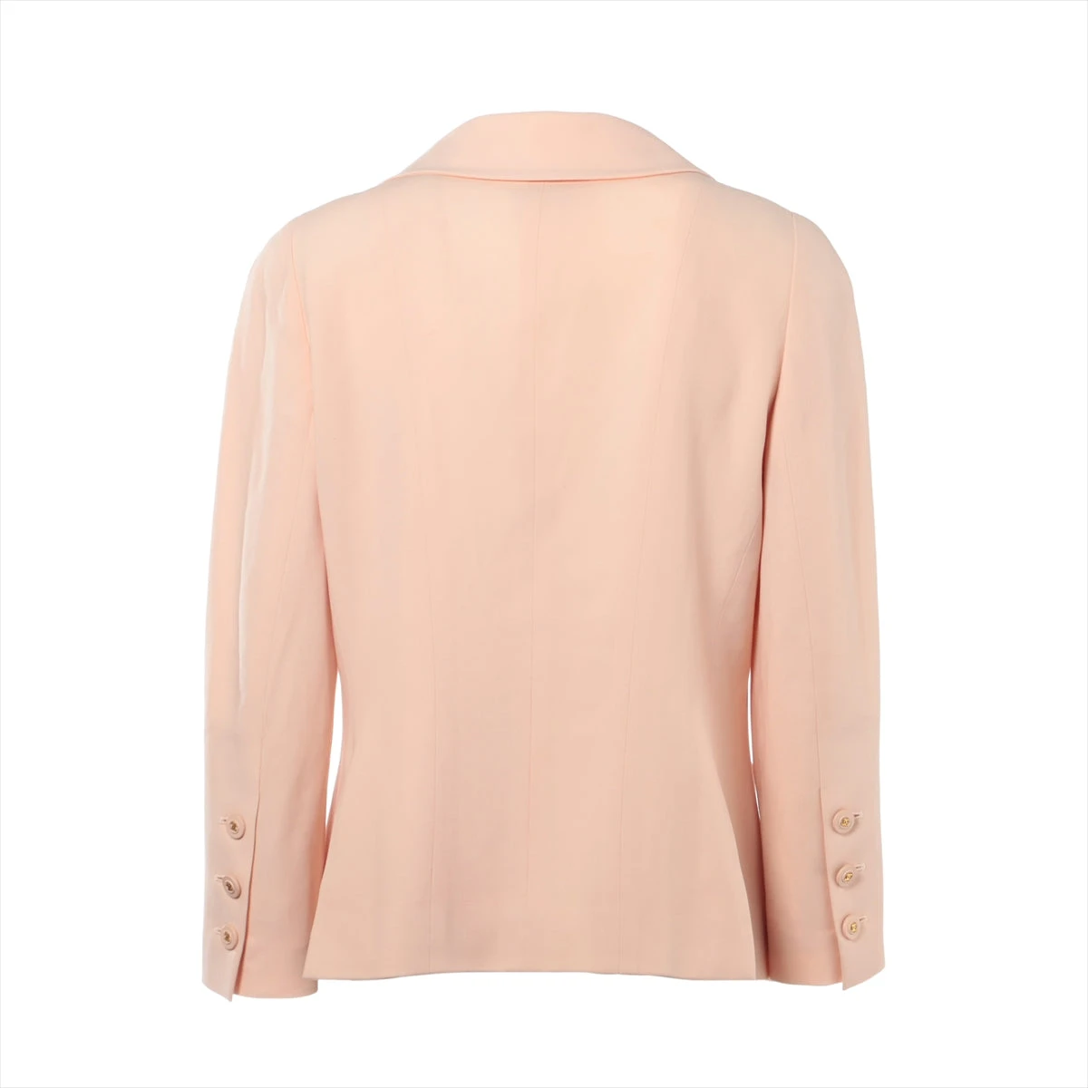 CHANEL ピンクベージュ テーラードジャケット 38 CHANEL ピンクベージュ テーラードジャケット 38