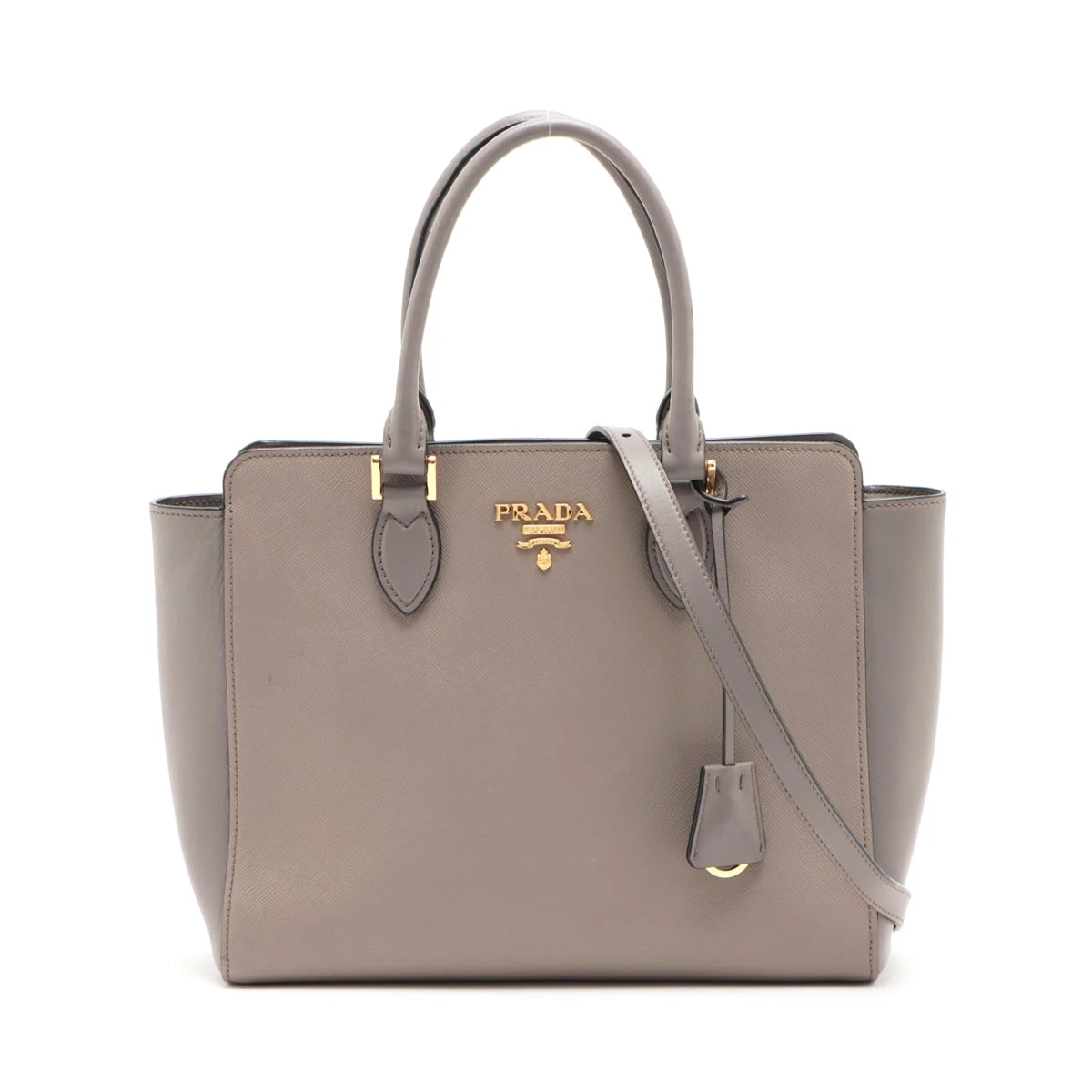 PRADA●サフィアーノトートバック1BA189 2WAY プラダ サフィアーノキュイール レザー 2WAYハンドバッグ