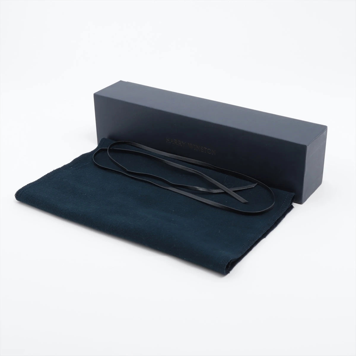 ハリーウィンストン マフラー カシミヤ ブルー HX036766｜中古ブランド