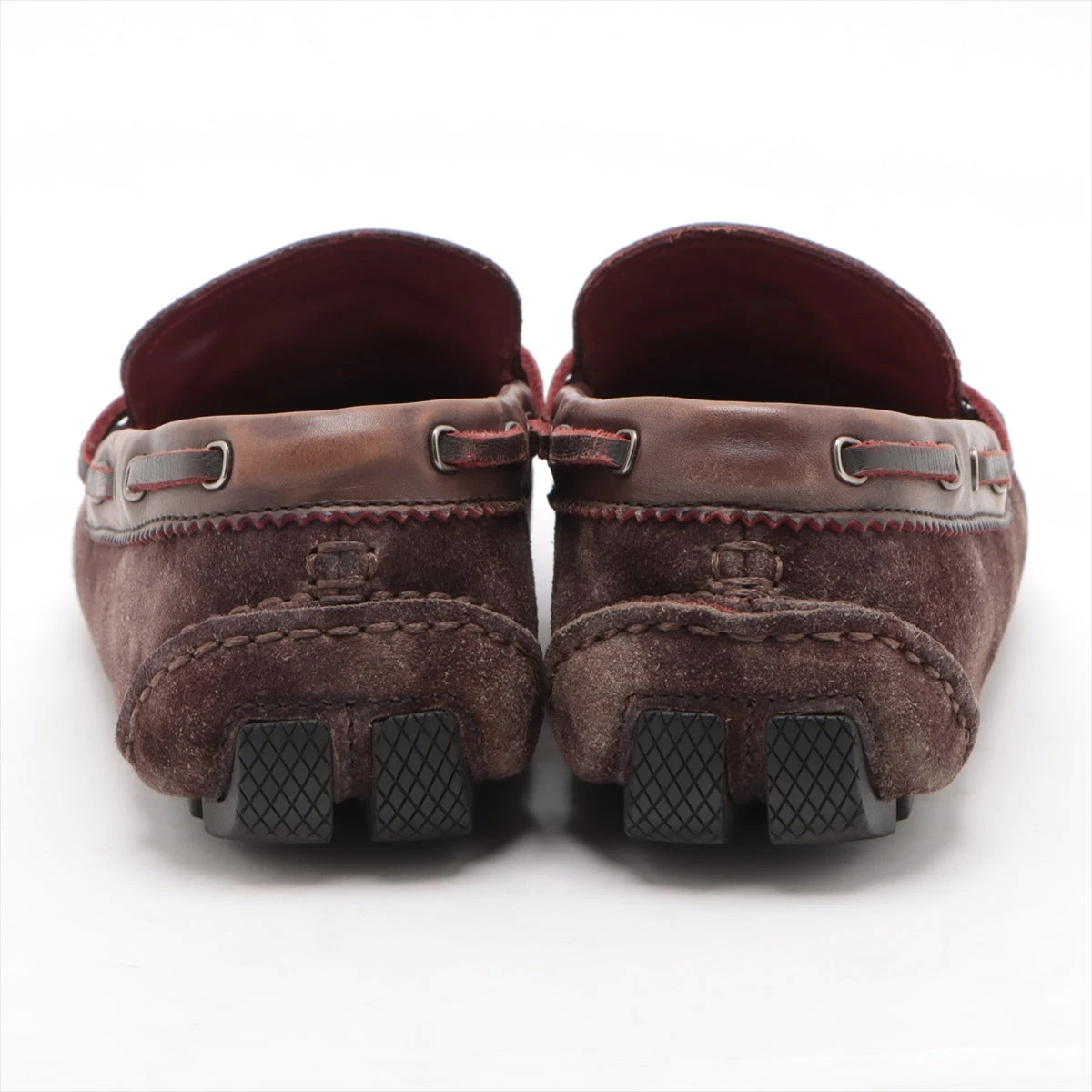 ベルルッティ スエード ドライビングシューズ 7 7 1/2 メンズ ブラウン