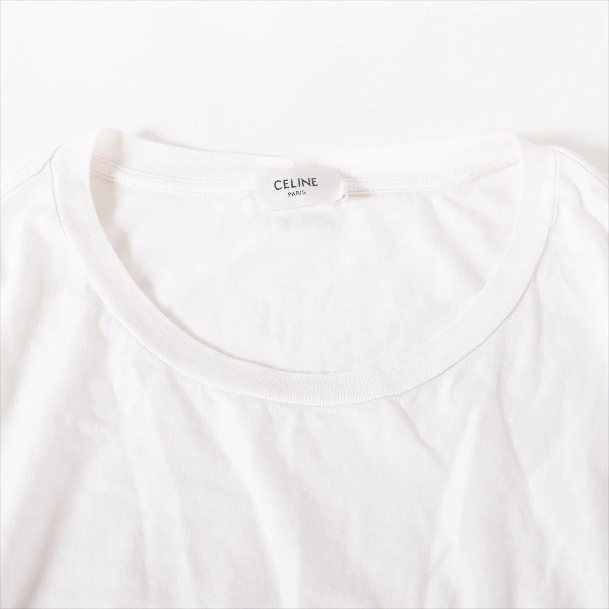 セリーヌ コットン Tシャツ XL メンズ ホワイト 2X50C671Q