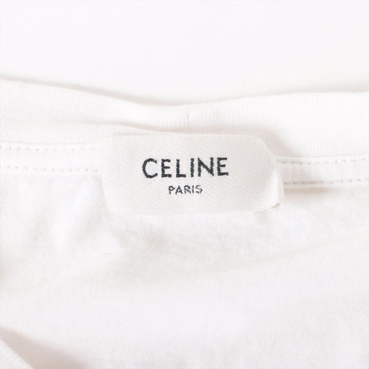 ［VINTAGE] CELINEコット Tシャツ L メンズ ホワイト★ABランク 中古・古着通販】CELINE (セリーヌ) オーバーサイズロゴTシャツ