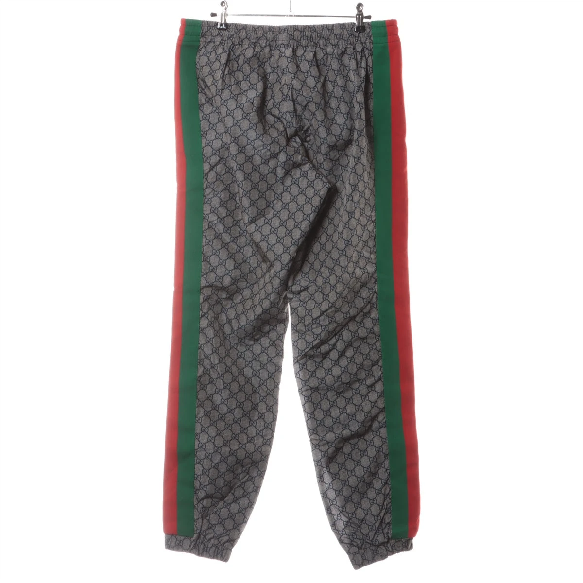 グッチ ナイロン トラックパンツ L メンズ グレー 545609 シェリー 