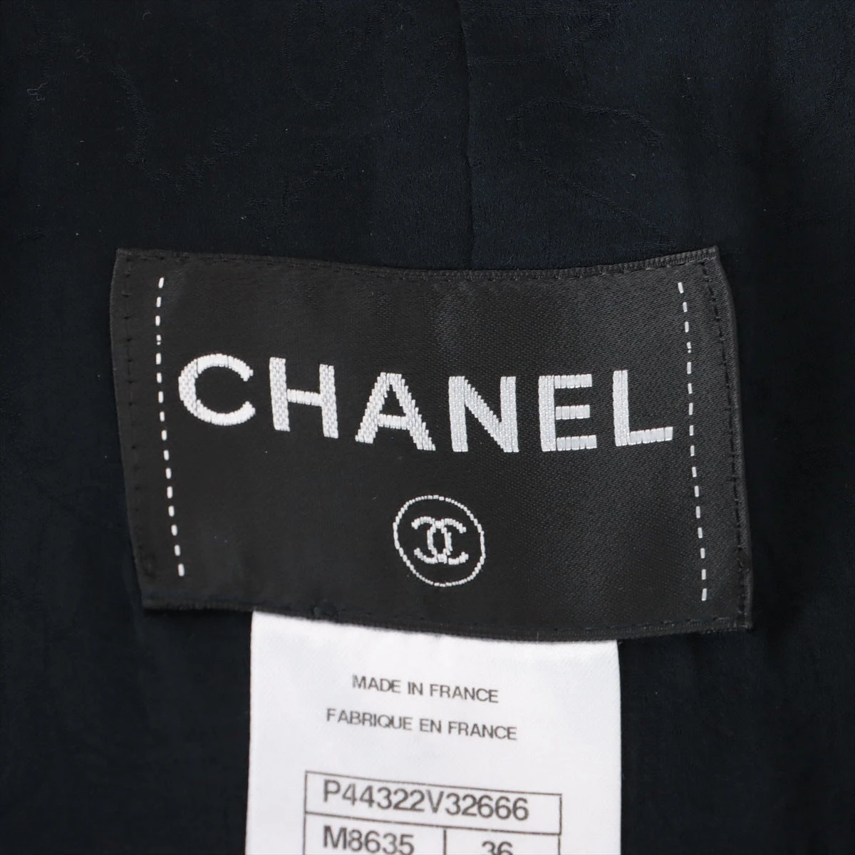 シャネル ココボタン シルク×ウール×ナイロン×ポリエステル ジャケット