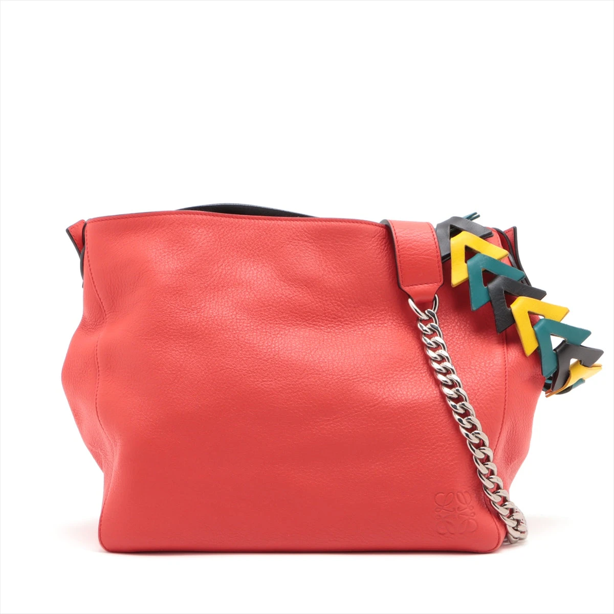 ロエベ アナグラム レザー ショルダーバッグ マルチカラー AP063033  