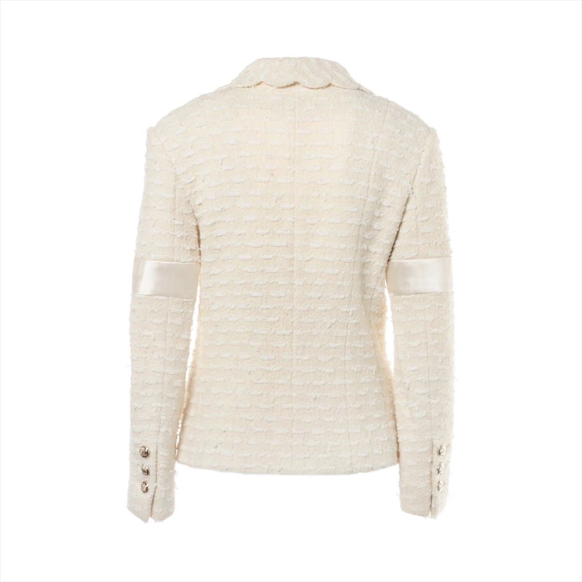 シャネル ココボタン P65 ウール×ナイロン ジャケット 38 レディース