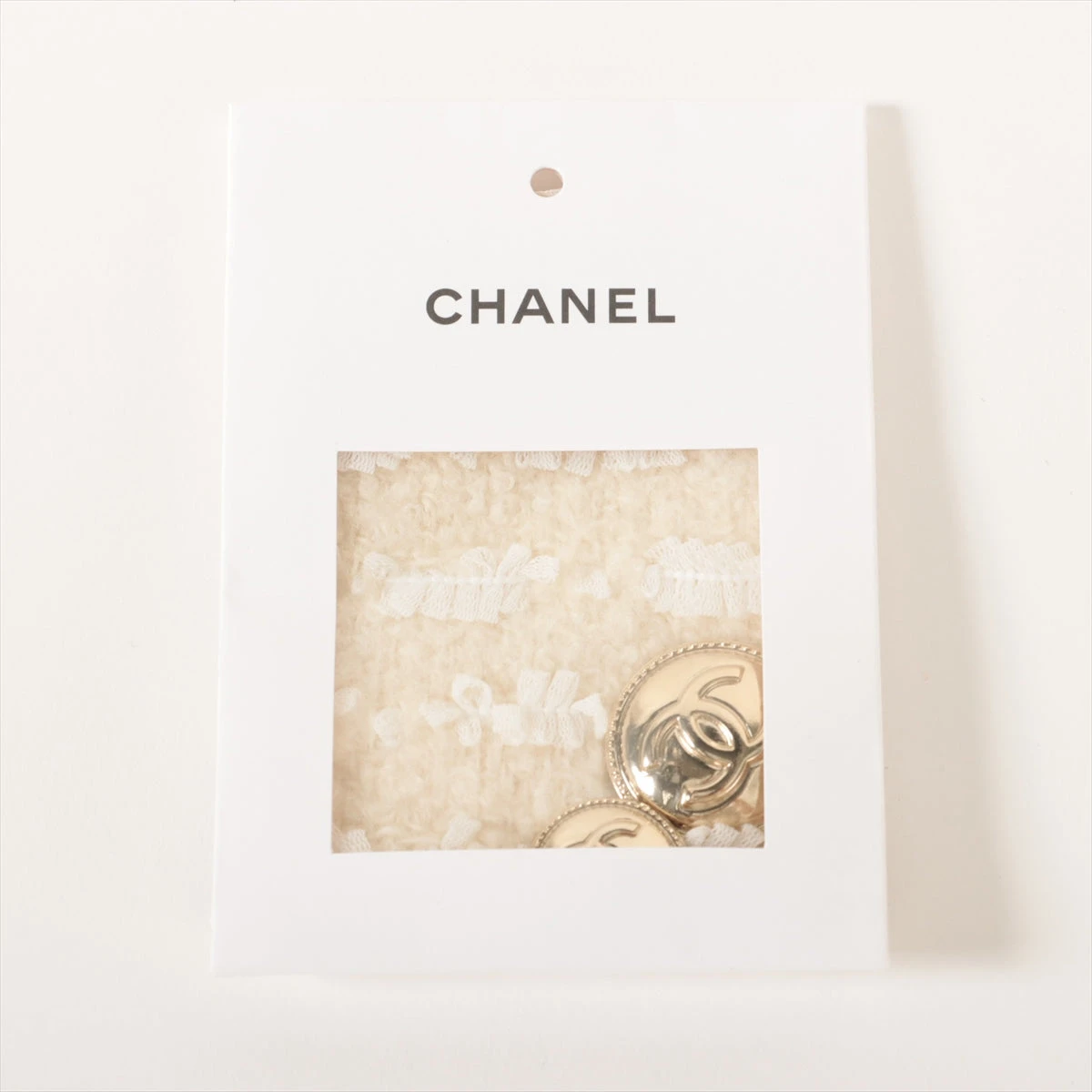 シャネル ココボタン P65 ウール×ナイロン ジャケット 38 レディース