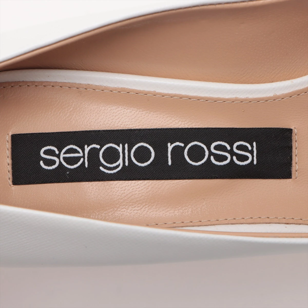 セルジオロッシ レザー パンプス 39 レディース ホワイト A78950