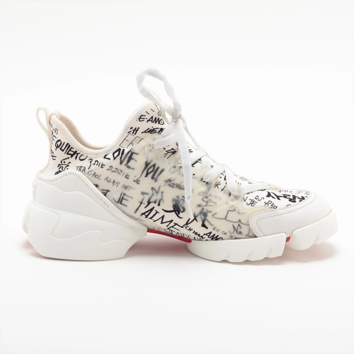 【美品】クリスチャンディオール　D-Connect　スニーカー　36 Christian Dior D-Connect Shoes Sneakers Trainers Leather