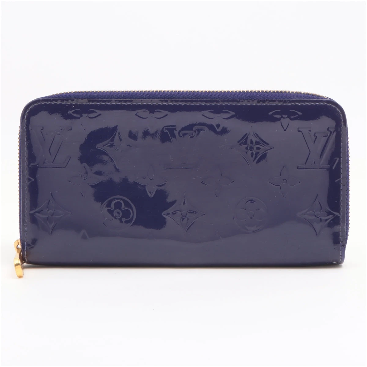 希少色】 ルイヴィトン カーキ ヴェルニ ジッピーウォレットM91529