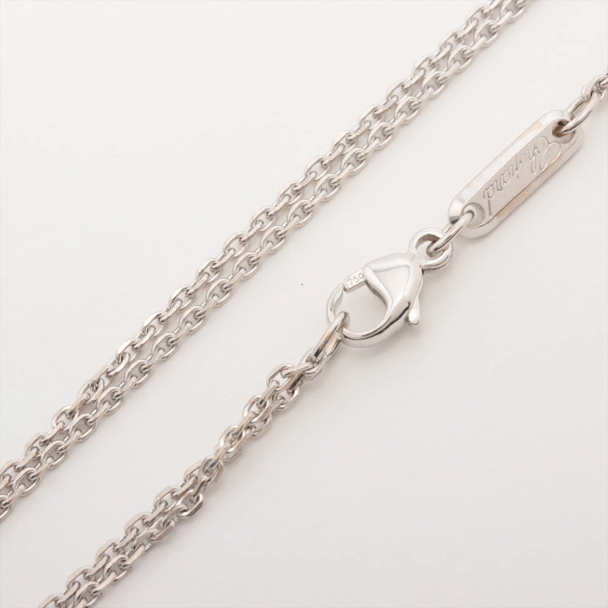ショパール ハッピーダイヤモンド ダイヤ ネックレス 750(WG) 18.8g 