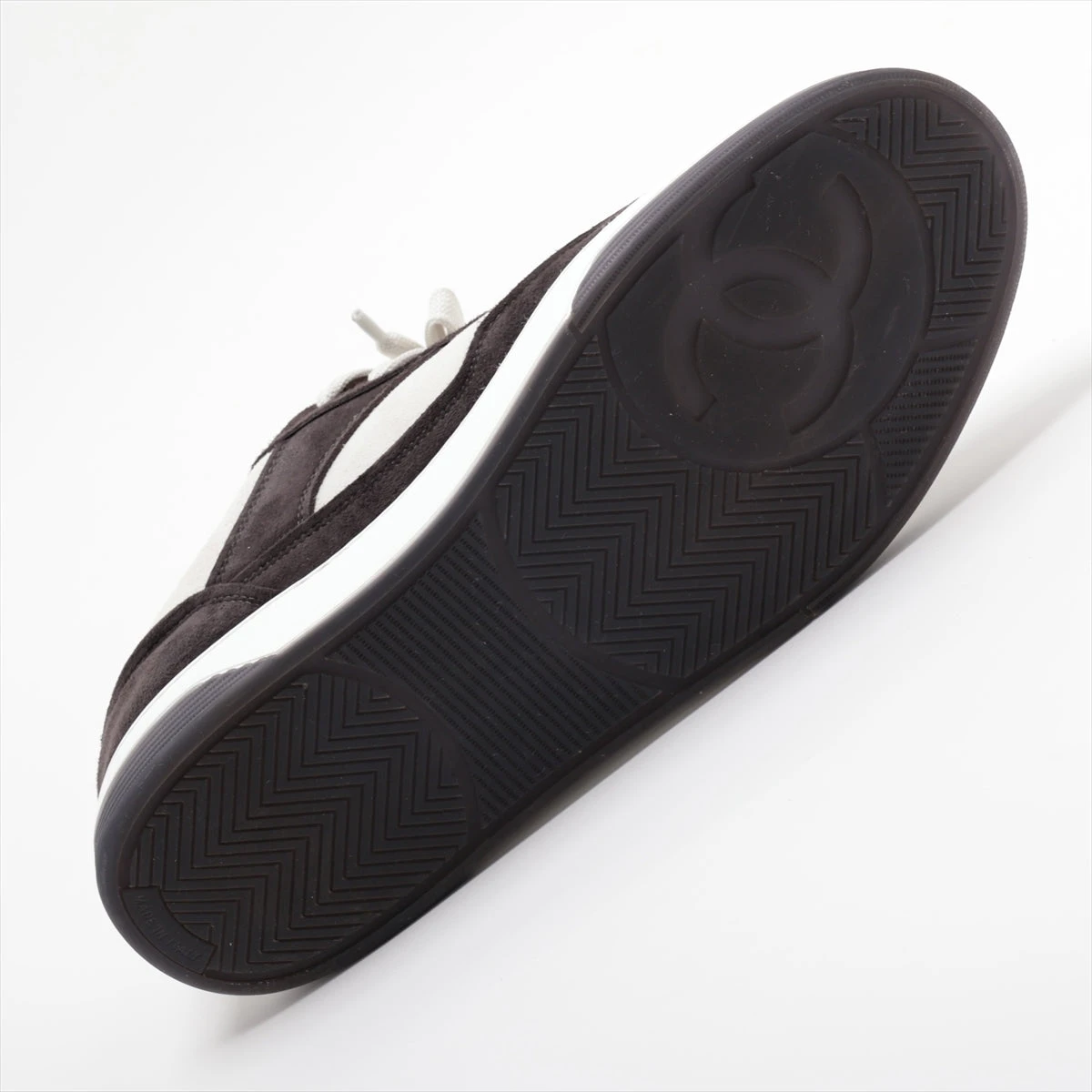 シャネル ココマーク 23P スエード スニーカー 43 メンズ ブラック