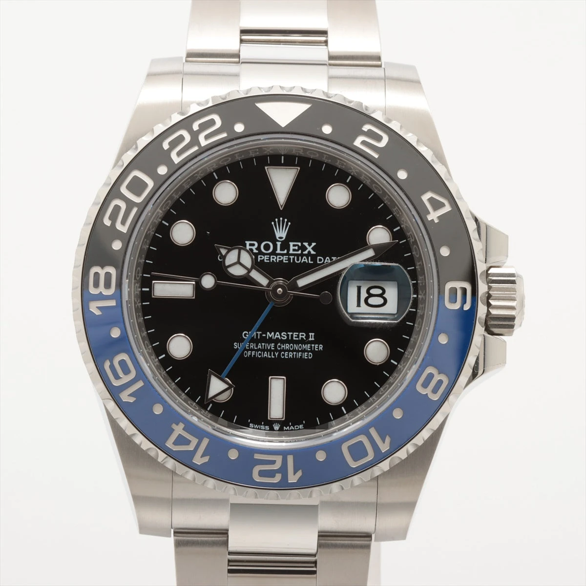 ロレックス GMTマスターⅡ 126710BLNR SS AT 黒文字盤 オイスターブレスレット