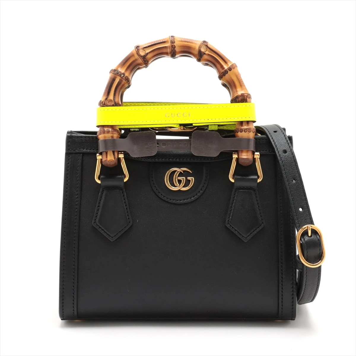 GUCCI グッチ ダイアナ バンブー レザー 本革 ハンドバッグ 黒 楽天市場】【未使用品】【バッグ】GUCCI グッチ ダイアナ